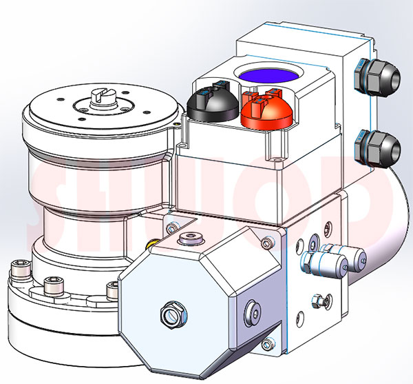 FDS3系列智能型电液执行器三维外形示意图